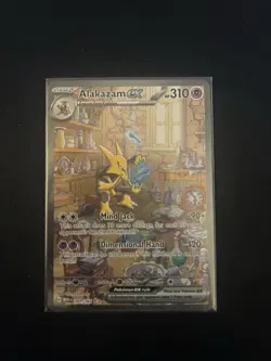 Pokemon Alakazam EX TCG Card 201/165 SV Scarlet & Violet 151 NM Condition - Image 1