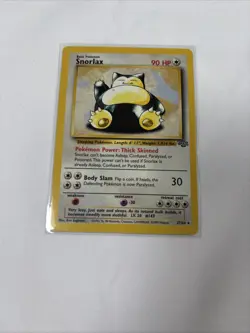 Pokemon TCG 1999 WOTC Snorlax Non Holo Rare Card Jungle 11/64 - Image 1