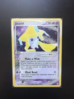 Pokemon TCG Jirachi 8/101 2004 Holo EX Hidden Legends Card NM - Image 1