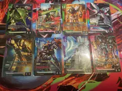 Gundam Card Game lot of 8 Dual Impact LR cards - Image 1