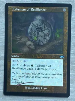 MTG Modern Horizons Retro Frame Etched Foil Talisman of Resilience - Uncommon - Image 1