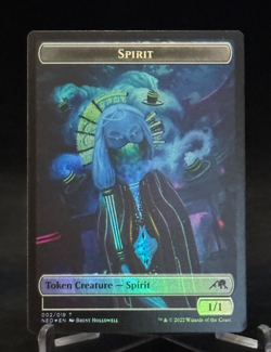 MTG NEO Kamigawa Neon Dynasty Foil Spirit / Rat Rogue - Token - Image 1
