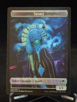 MTG NEO Kamigawa Neon Dynasty Foil Spirit / Constrict - Token - Image 1
