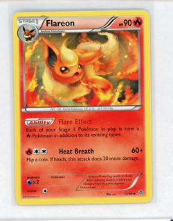 Pokemon TCG Flareon 13/98 XY Ancient Origins Cosmos Holo 2015 NM - Image 1