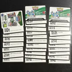 28 RARE UNUSED Pokemon TCG Code Cards EX BOX, MYTHICAL, GX BOX, ETB(DESCRIPTION) - Image 1