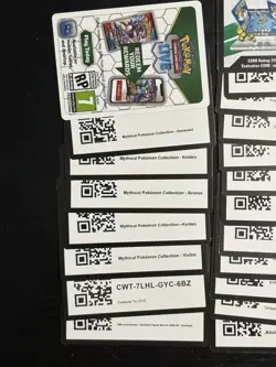 28 RARE UNUSED Pokemon TCG Code Cards EX BOX, MYTHICAL, GX BOX, ETB(DESCRIPTION) - Image 2