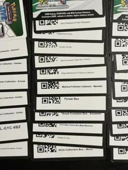 28 RARE UNUSED Pokemon TCG Code Cards EX BOX, MYTHICAL, GX BOX, ETB(DESCRIPTION) - Image 4