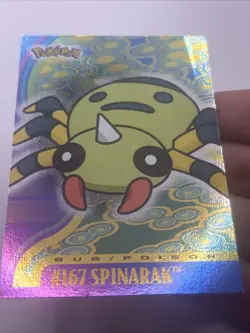 SPINARAK #167 JOHTO SERIES POKEMON TOPPS 2001 Foil Topps Spinarak Holo - Image 1