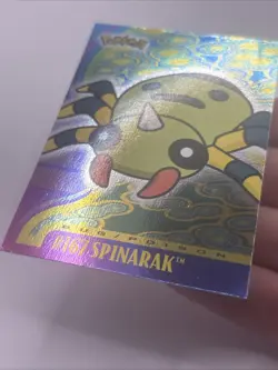 SPINARAK #167 JOHTO SERIES POKEMON TOPPS 2001 Foil Topps Spinarak Holo - Image 3