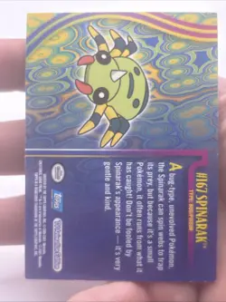 SPINARAK #167 JOHTO SERIES POKEMON TOPPS 2001 Foil Topps Spinarak Holo - Image 5