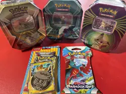 Mixed Lot (5 pieces) Pokemon TCG 2021 Knockout Mimikyu Tin - 3 Packs 820650809859 - Image 1