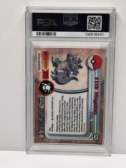 2000 TOPPS CHROME RHYDON POKEMON T.V. #112 MINT PSA 9 - Image 2