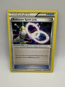 ALAKAZAM SPIRIT LINK 90/124 Pokemon XY - FATES COLLIDE NM/M TRAINER - Image 1