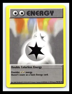 💥 Double Colorless Energy | Pokemon TCG 1999 | (Shadowless Base Set) # 96/102 - Image 1