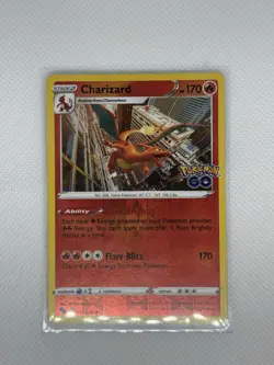 Pokemon - Charizard - Pokemon GO - 010/078 - Reverse Holo Rare - Near Mint - Image 1