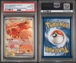 2024 Pokemon Stellar Crown Dachsbun Ex Special Illustration Rare #169/142 PSA 10 - Image 3