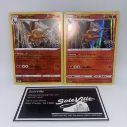 Charizard 010/078 Pokemon GO Holo & Reverse Holo Set - Rare Starter Pokemon - Image 1