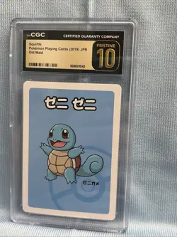 CGC 10 Pristine Pokemon TCG: Squirtle (JPN) - Old Maid Pokemon 2019 - Image 2