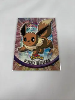 2000 Topps Pokemon TV Animation Edition Series 3 Non Holo #133 Eevee Blue Label - Image 1