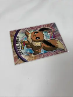 2000 Topps Pokemon TV Animation Edition Series 3 Non Holo #133 Eevee Blue Label - Image 2