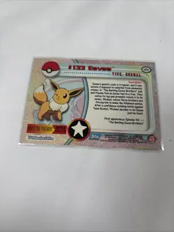 2000 Topps Pokemon TV Animation Edition Series 3 Non Holo #133 Eevee Blue Label - Image 5