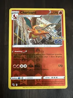 Charizard Pokemon Go Rare 010/078 Reverse Holo - Image 1
