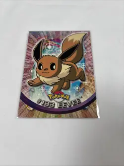 2000 Topps Pokemon TV Animation Edition Series 3 Non Holo #133 Eevee Blue Label - Image 1