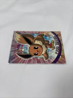 2000 Topps Pokemon TV Animation Edition Series 3 Non Holo #133 Eevee Blue Label - Image 4