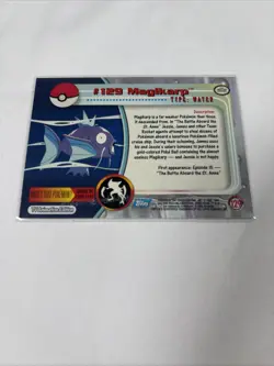Topps Pokemon Magikarp 129 Series 3 Blue Logo Non Holo TV Animation Edition - Image 5