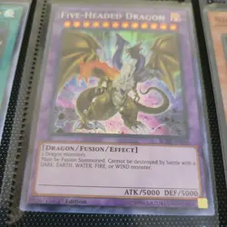 YUGIOH! Five-Headed Dragon BLHR-EN000 Secret Rare 1st Edition NM ALT ART - Image 1
