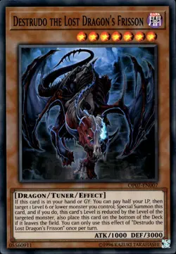 Destrudo the Lost Dragon's Frisson OTS Super Rare OP07-EN007 Yu-Gi-Oh! - Image 1