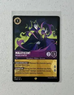 Disney Lorcana - Maleficent Mistress of All Evil 51/204 Legendary - Image 1