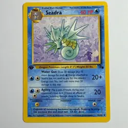 Pokemon TCG Horsea & Seadra 2 Card Evolution Lot WOTC 1999 1st Edition Seadra - Image 4