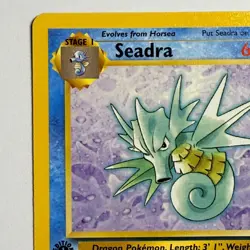 Pokemon TCG Horsea & Seadra 2 Card Evolution Lot WOTC 1999 1st Edition Seadra - Image 5