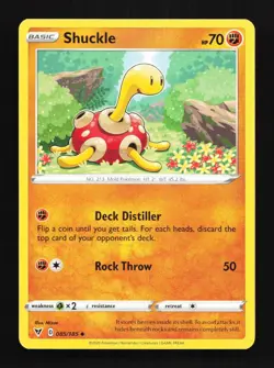 Shuckle 085/185 LP Vivid Voltage English Pokemon Card TCG - Image 1