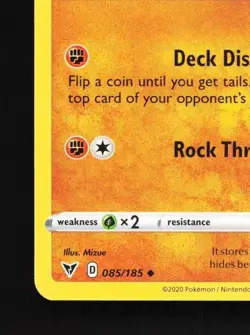 Shuckle 085/185 LP Vivid Voltage English Pokemon Card TCG - Image 2