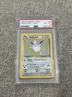 PSA 8 NM-MT Wigglytuff Jungle WOTC 1999 Holo Pokemon Card #16/64 - Image 1