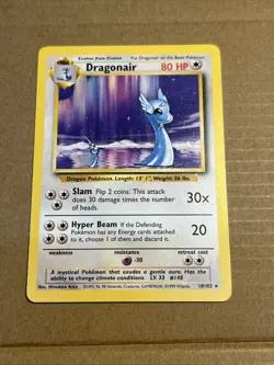 Pokemon TCG Dragonair Base Set Unlimited Rare Card 18/102 NM Condition - Image 1
