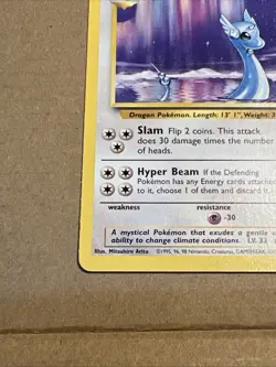 Pokemon TCG Dragonair Base Set Unlimited Rare Card 18/102 NM Condition - Image 2