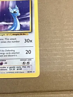 Pokemon TCG Dragonair Base Set Unlimited Rare Card 18/102 NM Condition - Image 3