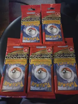 Pokemon Sealed 15 Card Lot X5. 3 Holo Guaranteed Per Pack, 1/5 Chance For Ultra - Image 1