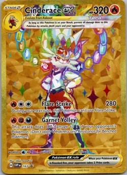 Cinderace ex Promo SV: Scarlet & Violet Promo Cards 163 NM - Image 1