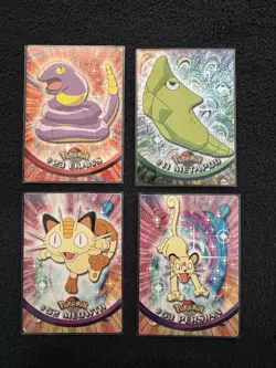 Pokemon TCG 4 Pokemon Card Lot - Topps Chrome Pokemon (4 Cards) - Image 1