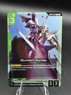 Gundam Kyrios Gundam Card Game Steel Requiem Rare GD03-022 - Foil - Image 1