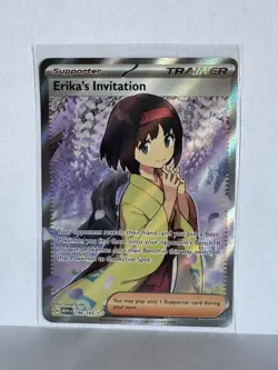 Erika's Invitation Full Art NM 196/165 Scarlet & Violet 151 Pokemon Card - Image 1