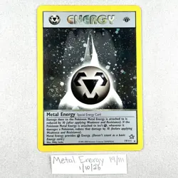 Metal Energy 19/111 Neo Genesis 1st Edition Holo Card Swirl 🌀 Pokemon TCG NM - Image 1