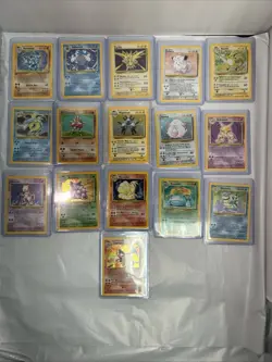 Base Set 102/102 1999 100% Complete Master Set [NM-MP] Pokemon Cards Original - Image 1
