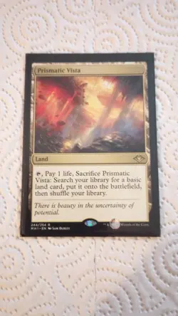 Magic the Gathering Prismatic Vista Modern Horizons Regular Rare Card - Image 1