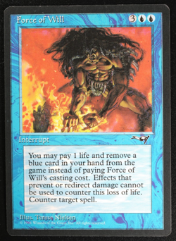 Force of Will Magic Card Alliances MTG 1996 - Image 1