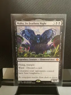 Maha, Its Feathers Night Regular MTG NM Mythic 0100 BLB Bloomburrow Never Played - Image 1